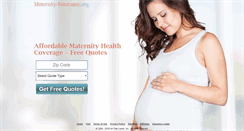 Desktop Screenshot of maternity-insurance.org