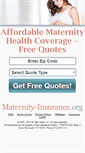 Mobile Screenshot of maternity-insurance.org