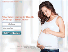 Tablet Screenshot of maternity-insurance.org